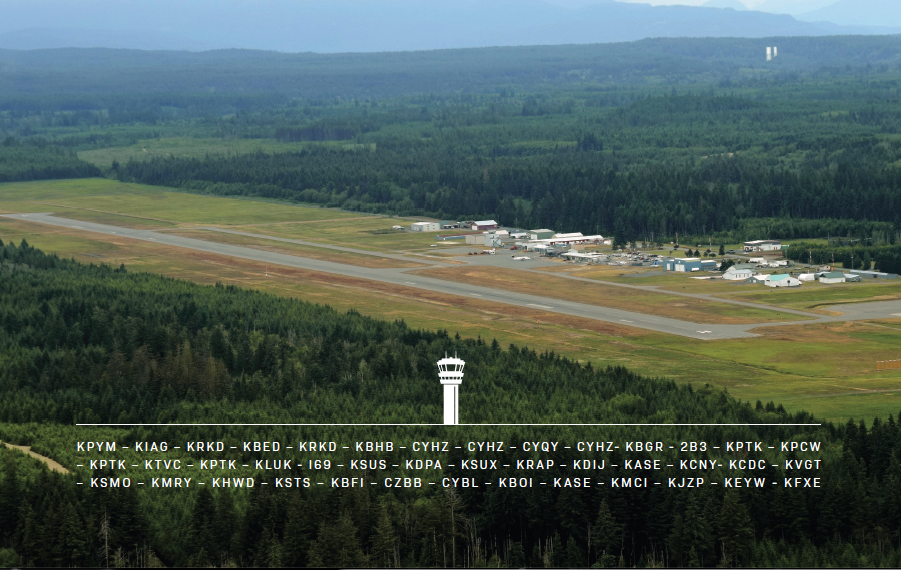 The airports Blake Freedland and his copilot traveled to on their journey [Credit: Adobe Stock]