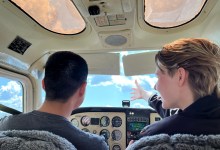 Learning to capture sight picture is an important element for student pilots. [Credit: Meg Godlewski]