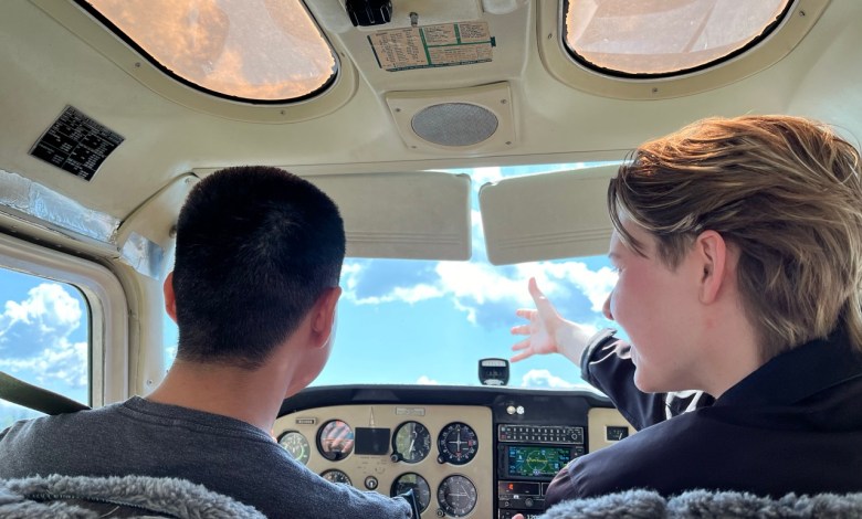 Learning to capture sight picture is an important element for student pilots. [Credit: Meg Godlewski]