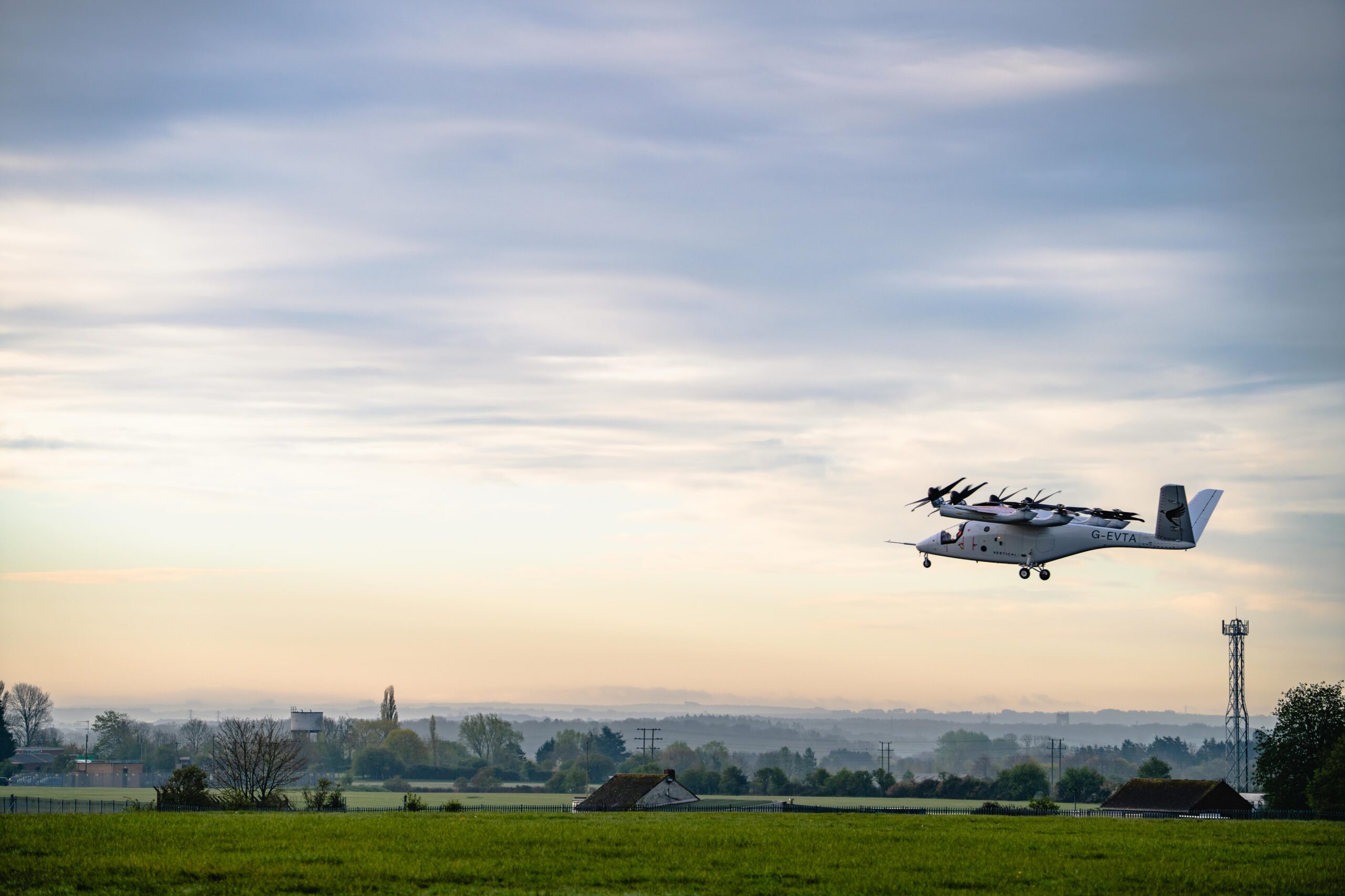 Vertical Aerospace electric air taxi prototype transition flight test