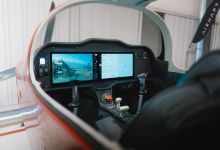 Airhart interior with fly by wire control system display