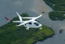 Beta Technologies electric Alia CX300 aircraft with Signature livery