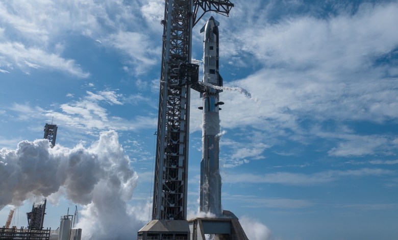 SpaceX Starship V3 rocket on launch pad ahead of 12th test flight