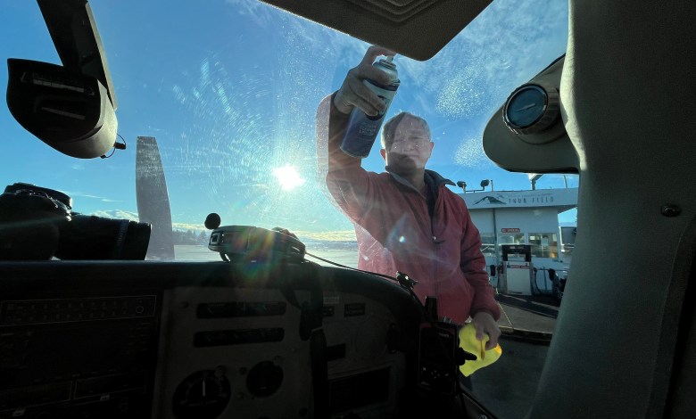 Using the checklist during the preflight inspection, learning to access and interpret weather, NOTAMs, and determining weight and balance and aircraft performance are vital to mastering flight. [Credit: Meg Godlewski]