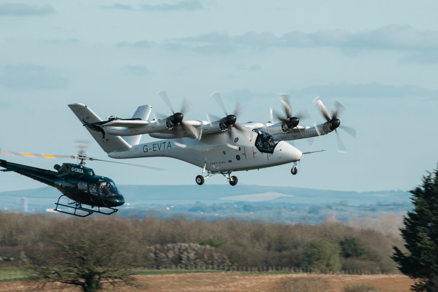 Vertical Aerospace air taxi prototype in flight test