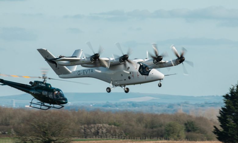 Vertical Aerospace air taxi prototype in flight test