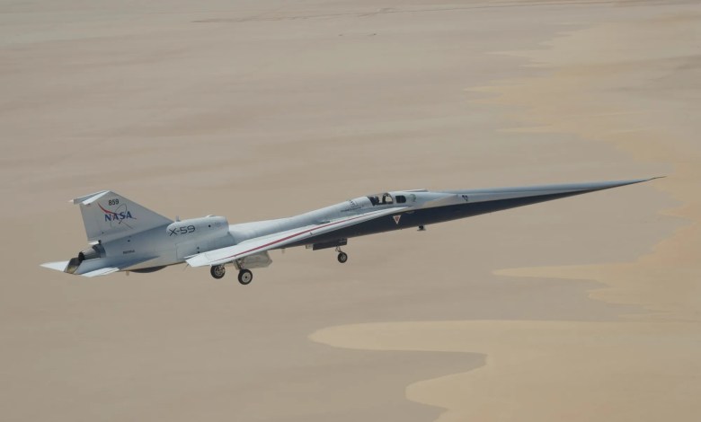 NASA X-59 supersonic research aircraft