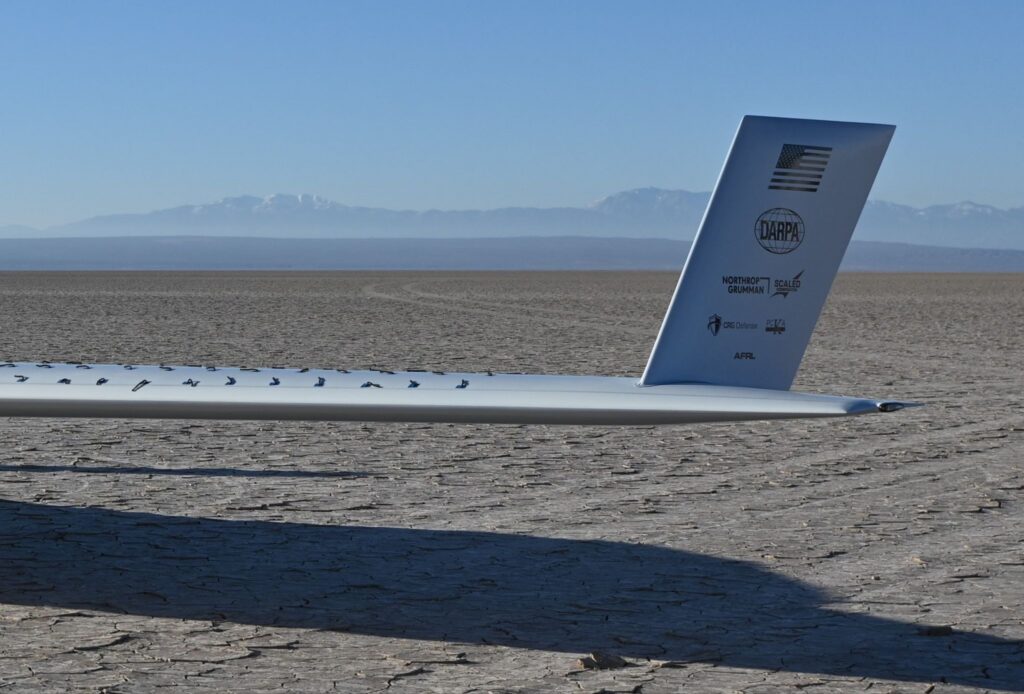 DARPA Northrop Grumman XRQ-73 wing closeup
