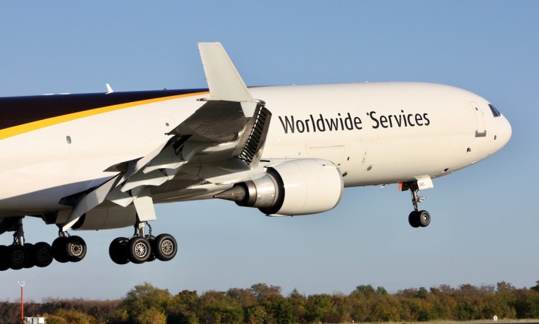 A UPS MD-11 aircraft [Credit: Shutterstock/Austin Deppe]
