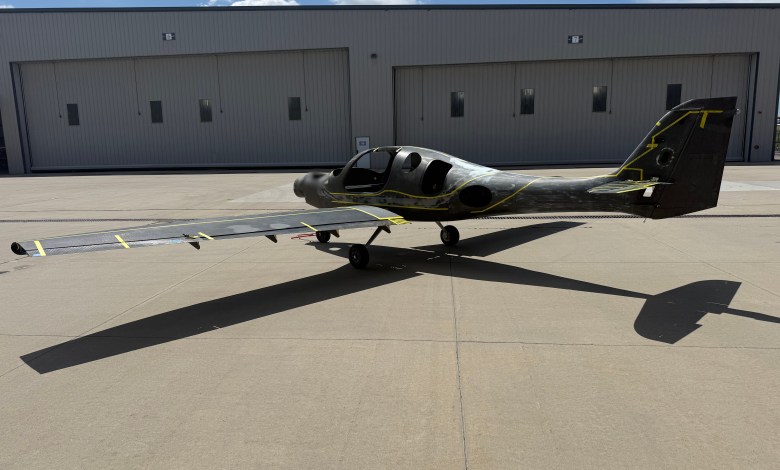 Bye Aerospace is preparing for the upcoming first flight of eFlyer 2, a two-seat training aircraft featuring an efficient electric propulsion system. [Credit: Bye Aerospace]