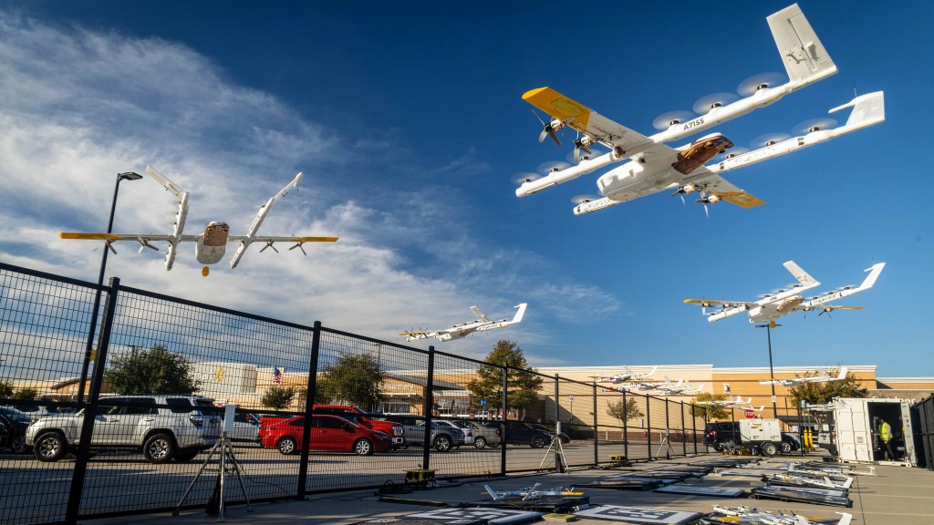 Wing has partnered with Walmart for drone delivery in Dallas, Houston, and Atlanta. [Credit: Wing]