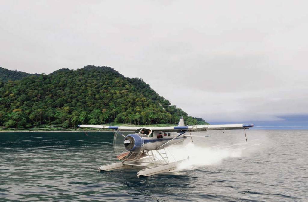 The DHC-2 Beaver on floats allows a sim pilot to access areas of New Zealand that other airplanes can't reach. [Credit: Sean Siff/MSFS2024]