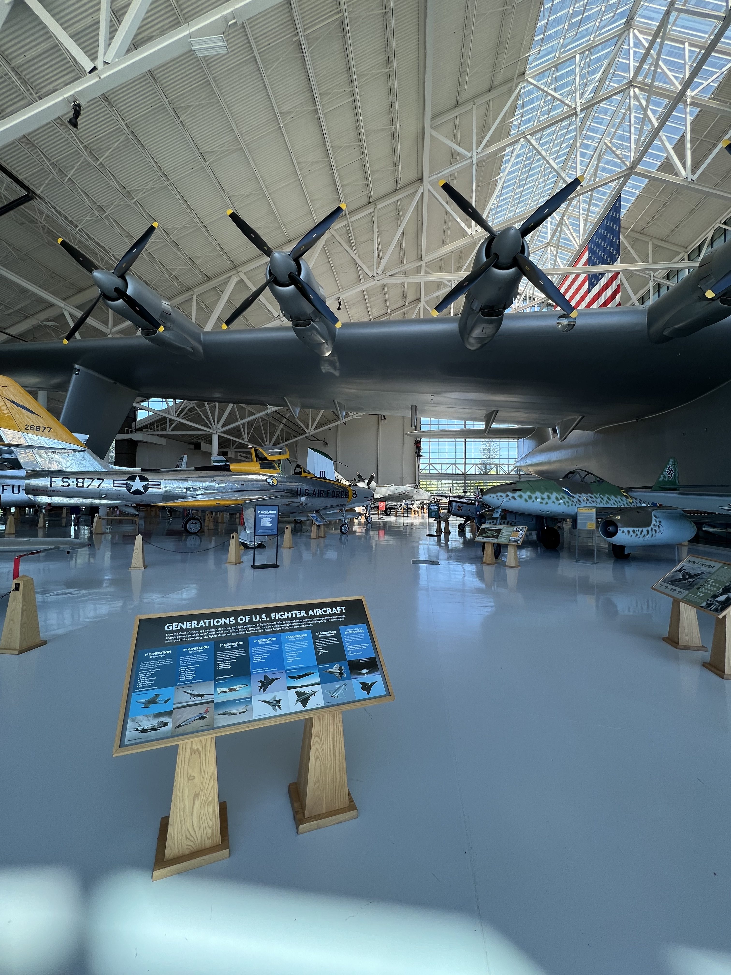 Generations of U.S. fighters at the renamed North American Aerospace Museum in McMinnville, Oregon [Credit: North American Aerospace Museum/Robert Zeh]