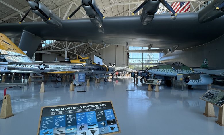 Generations of U.S. fighters at the renamed North American Aerospace Museum in McMinnville, Oregon [Credit: North American Aerospace Museum/Robert Zeh]