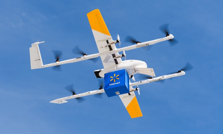 Wing and Walmart delivery drone