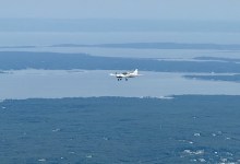 BRM Aero Bristell B23 Energic H55 electric propulsion system demonstration flight in New York