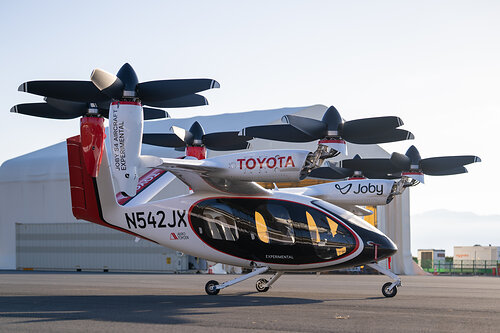 Joby Aviation S4 electric air taxi with Toyota livery