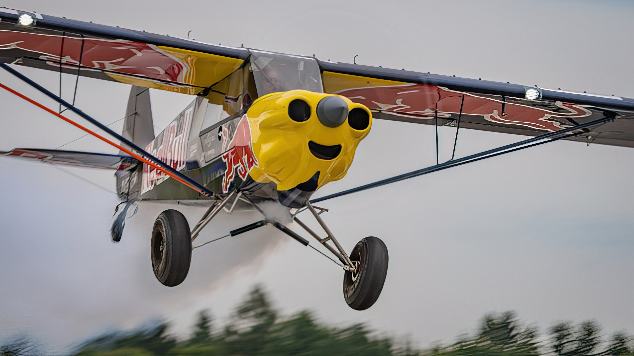 Luke Czepiela flies his Carbon Cub UL in the Red Bull livery. [Credit: Michal Ludwiczak]