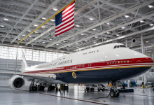 The new Air Force One, known as the VC-35B Bridge [Credit: U.S. Air Force]
