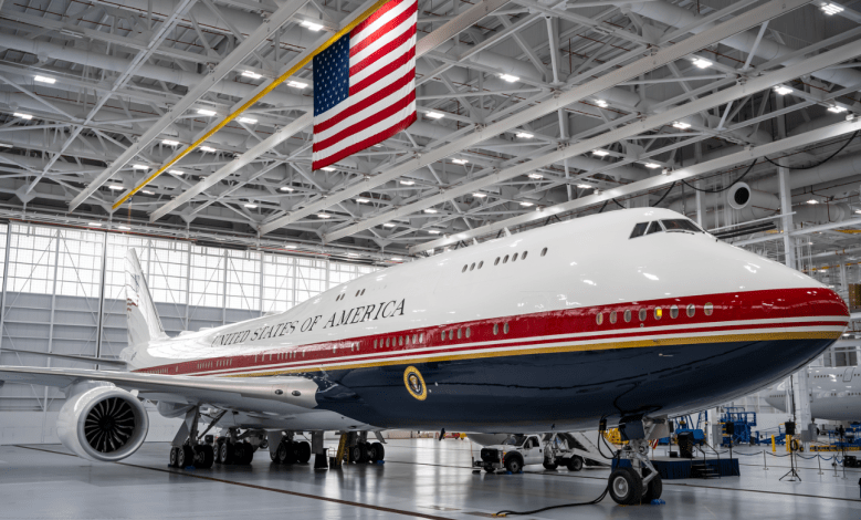 The new Air Force One, known as the VC-35B Bridge [Credit: U.S. Air Force]
