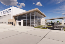A rendering of the planned FBO [Credit: Jet Aviation]