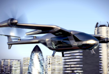 advanced air mobility aircraft rendering