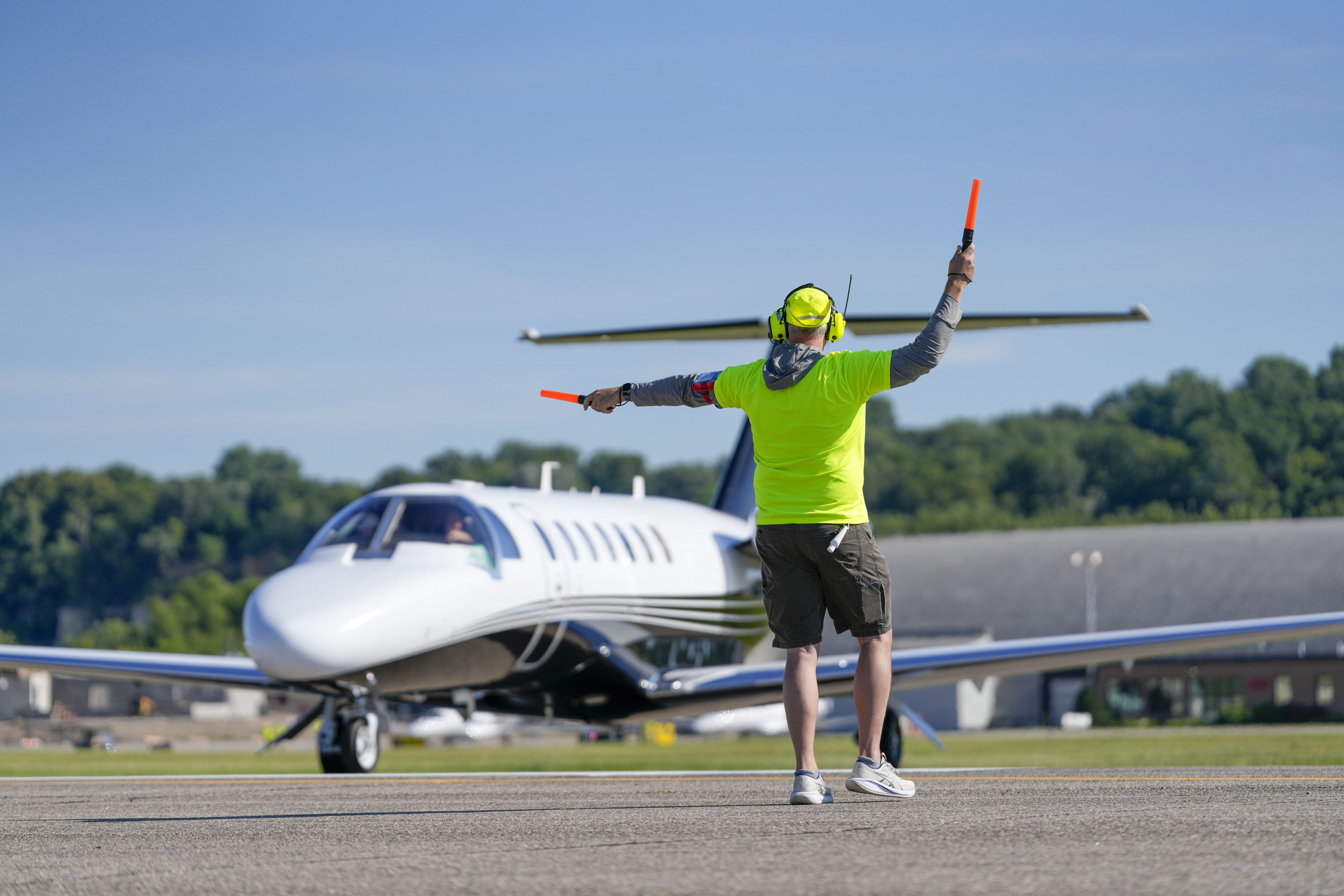 Special Olympics athletes depart from St. Paul Downtown Airport (STP) as part of the 2026 Special Olympics Airlift [Credit: Textron Aviation photo by Kevin Swinicki, provided by the Special Olympics]