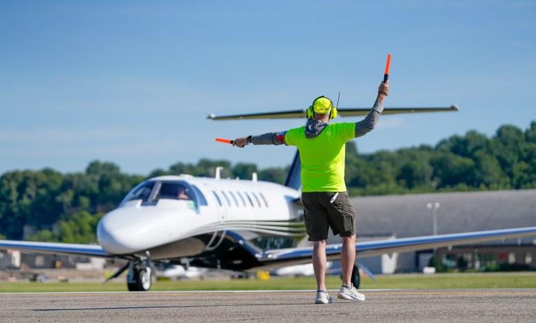 Special Olympics athletes depart from St. Paul Downtown Airport (STP) as part of the 2026 Special Olympics Airlift [Credit: Textron Aviation photo by Kevin Swinicki, provided by the Special Olympics]