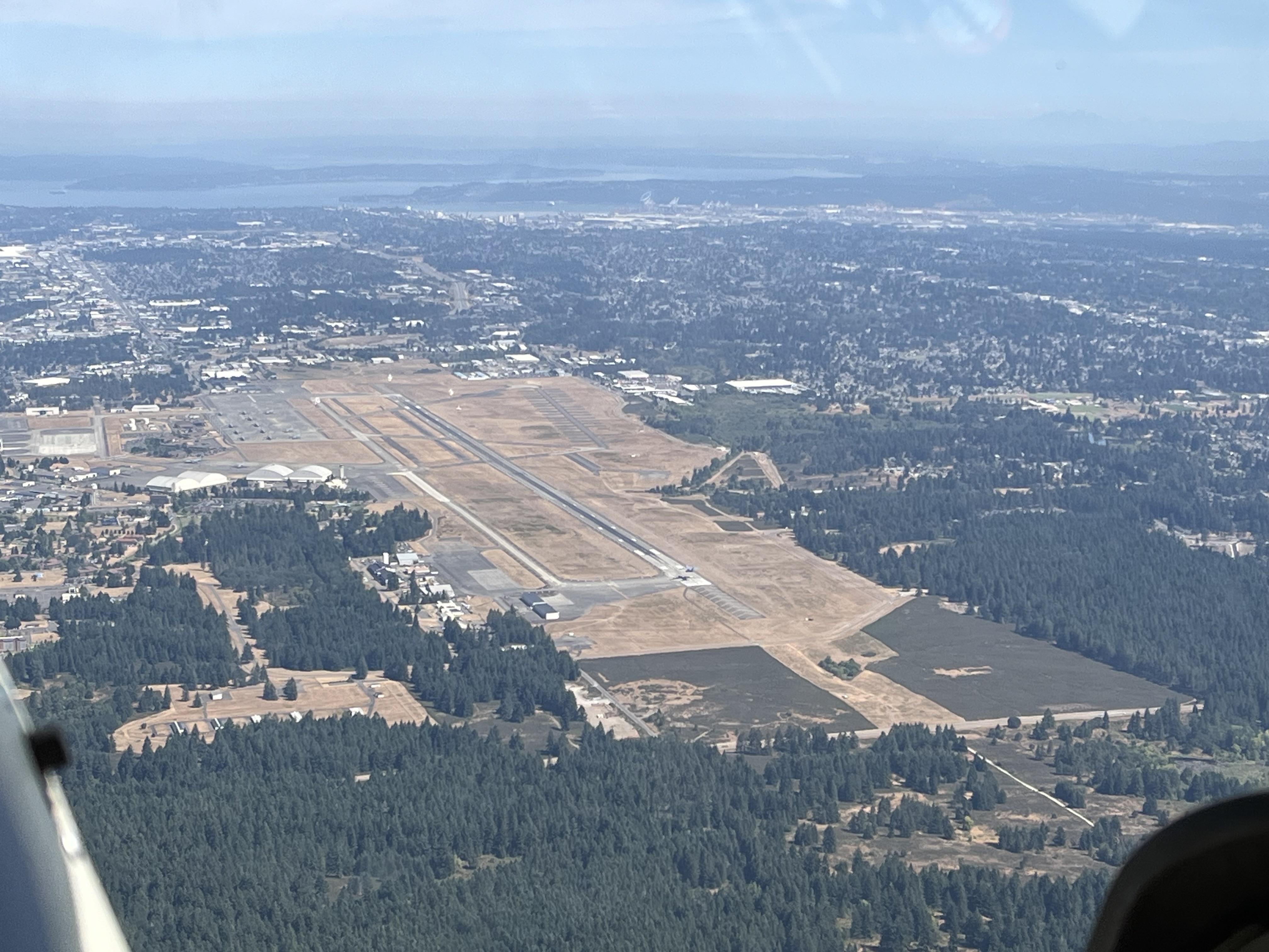 Aerial view of Joint Base Lewis-McChord in Tacoma, Washington [Credit: Meg Godlewski]