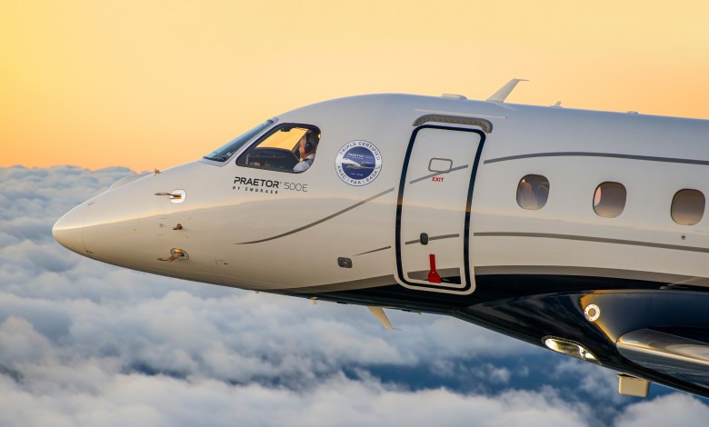 Embraer Praetor 500E midsize business jet