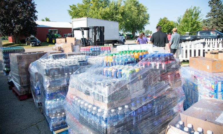 EAA ships donations to storm-ravaged communities in Winnebago County, Wisconsin. [Credit: Experimental Aircraft Association]