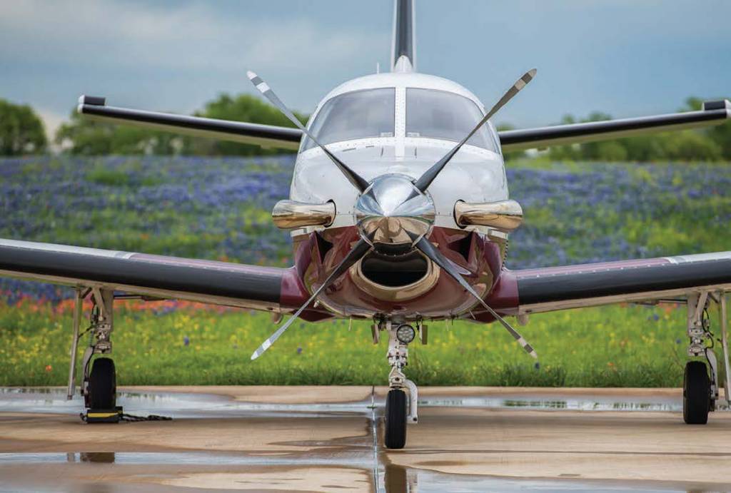 TBM 700 on the ramp [Credit: Glenn Watson]