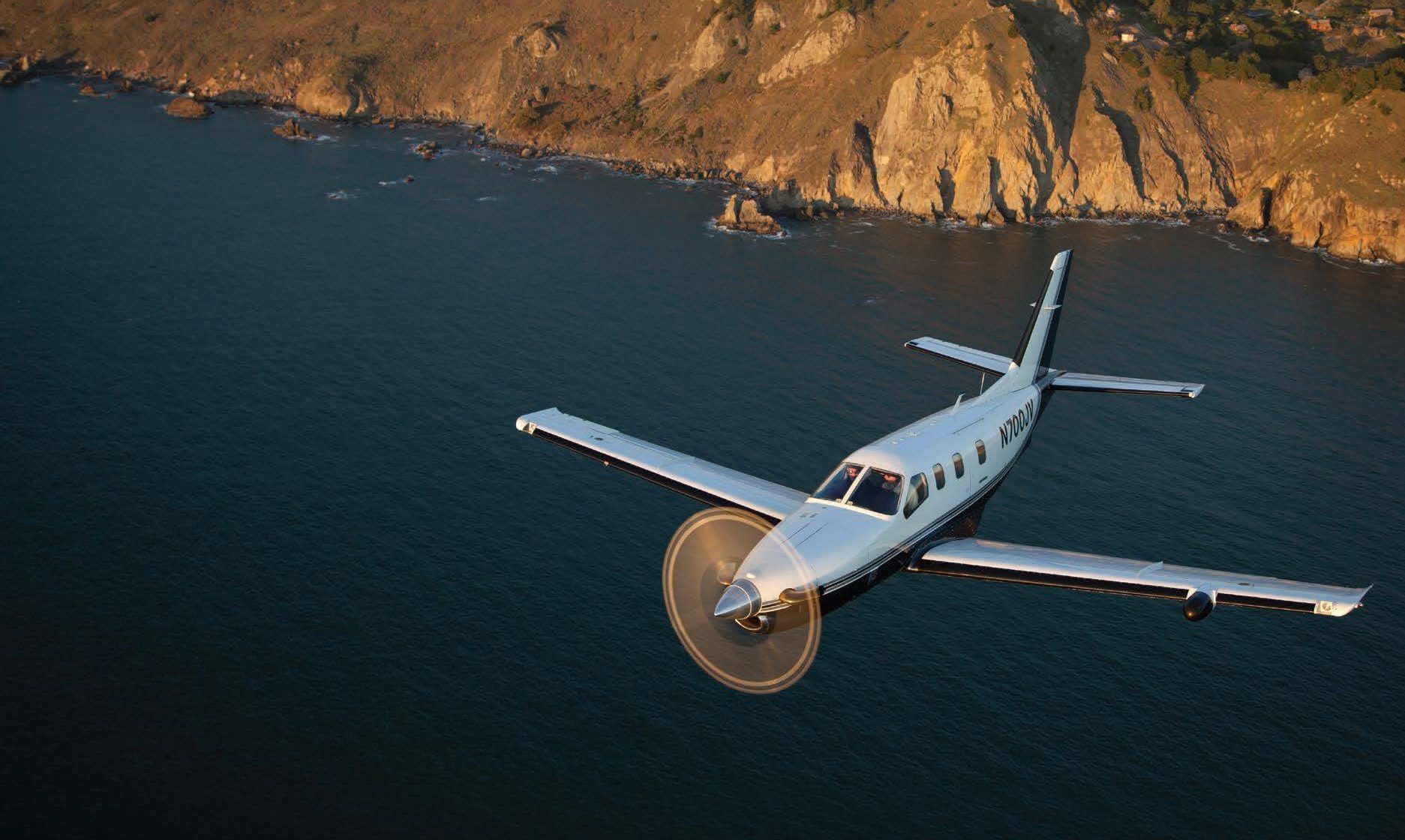 TBM 700 in flight [Credit: Jessica Ambats]