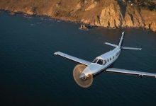TBM 700 in flight [Credit: Jessica Ambats]