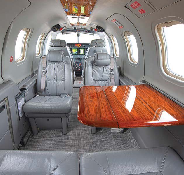You can call the fast, responsive TBM a pilot's airplane, but its refined interiors give passengers a treat as well. [Credit: Glenn Watson]