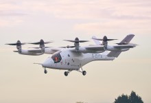 Vertical Aerospace prototype Valo electric eVTOL air taxi transition flight