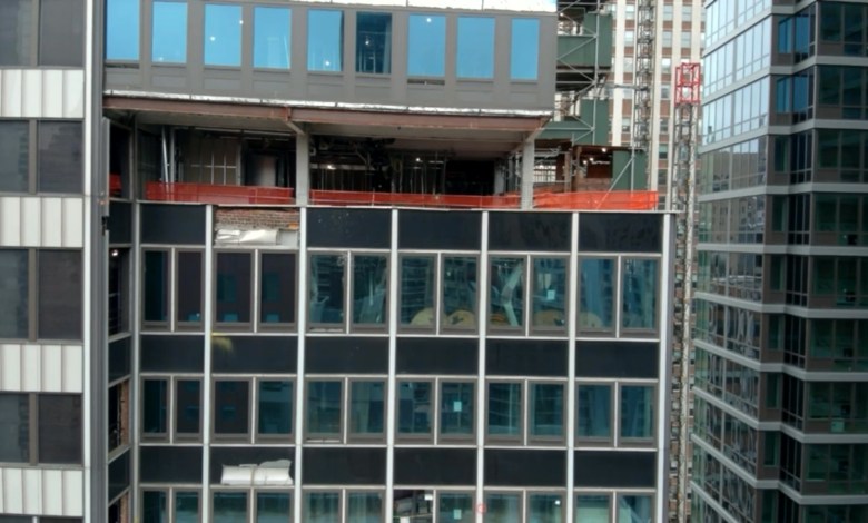 New York City Manhattan high rise building damage