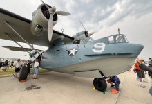 The PBY belonging to the American Heritage Museum in Hudson, Massachusetts, at EAA AirVenture Oshkosh [Credit: Meg Godlewski]
