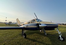 The Cessna 310D used in publicity photos for Sky King [Credit: Meg Godlewski]