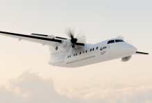 Pratt & Whitney Canada’s hybrid-electric propulsion system undergoes ground testing in Longueuil, Quebec, marking a key milestone in the development of fuel-efficient hybrid technology. [Credit: RTX]