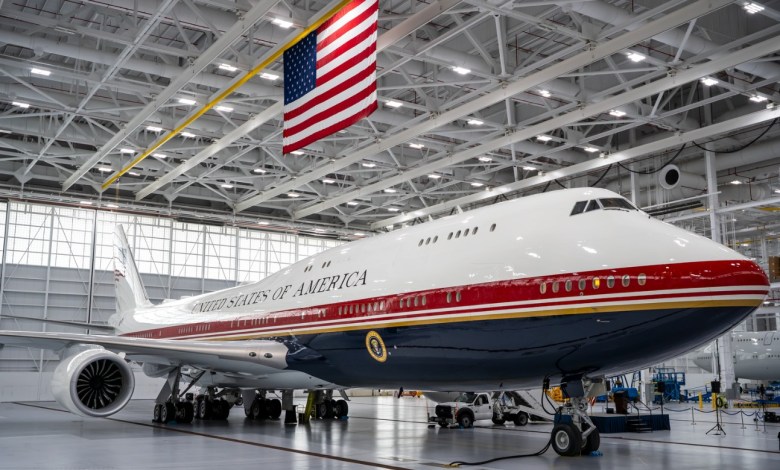 VC-25B Bridge Air Force One Boeing 747-8 aircraft