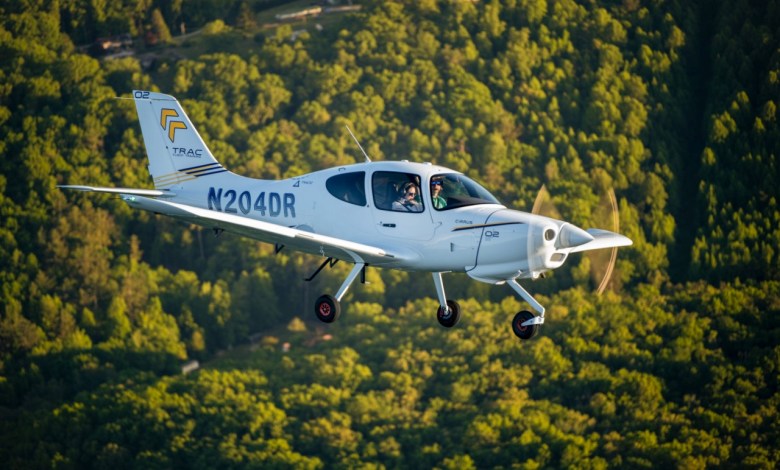 Cirrus Aircraft has launched the TRAC10, a three-place trainer designed specifically for flight schools. [Credit: Cirrus Aircraft]