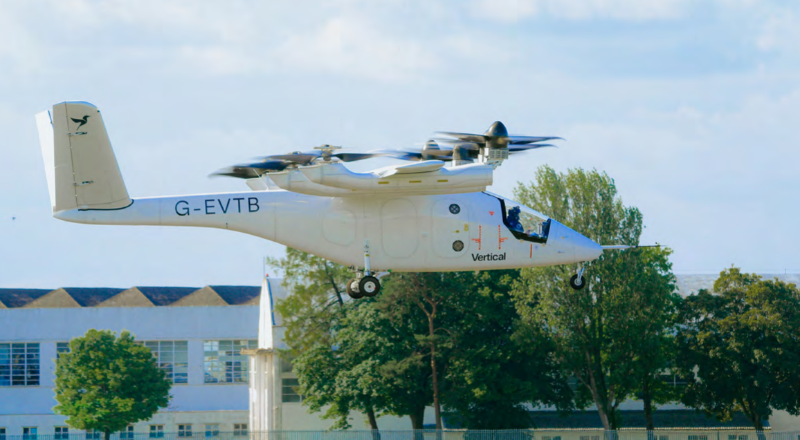Vertical Aerospace VX4 Valo eVTOL electric air taxi prototype conducts flight test