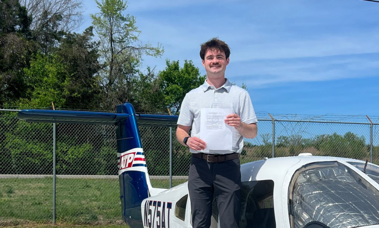 William Phillips recently completed the ATP Flight School Airline Career Pilot Program in only eight months after starting with zero experience. [Credit: ATP Flight School]