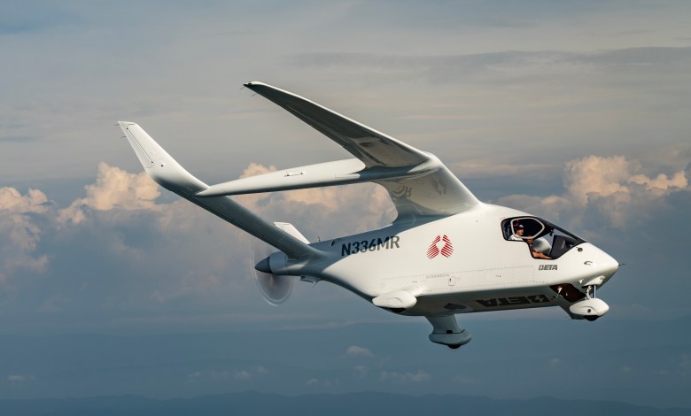 Beta Technologies Alia CX300 electric aircraft conducts organ delivery flight