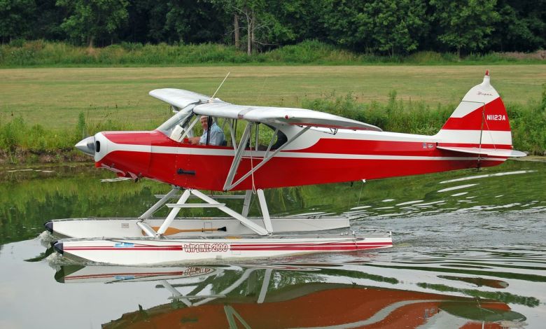 Robert ‘Wip’ Wiplinger in the cockpit of a floatplane [Credit: Wipaire LinkedIn]