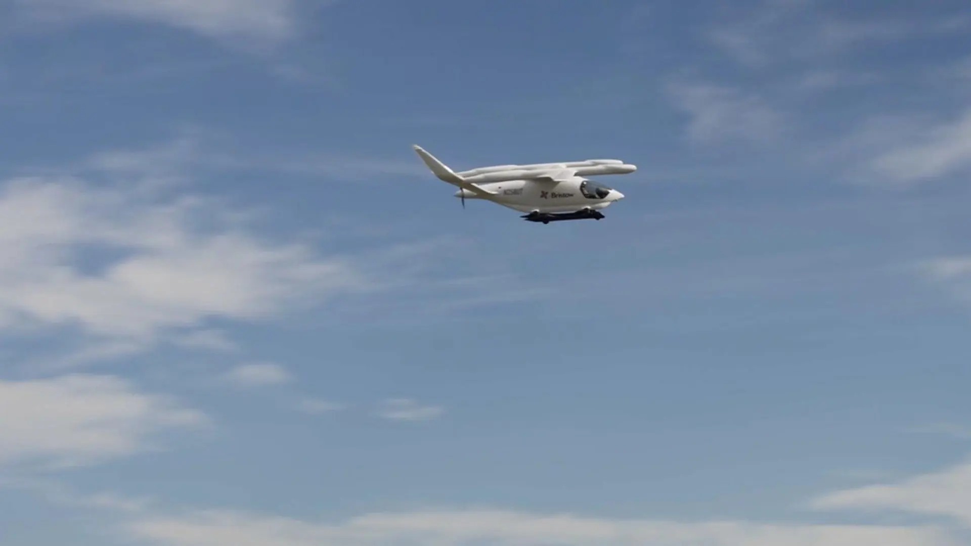 Beta Technologies Alia electric aircraft flying in Louisiana