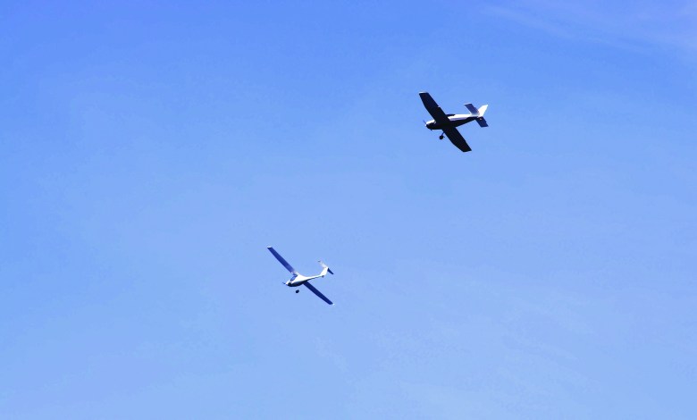 Near-midair encounters are not common events, but they are not rare either. [Credit: Adobe Stock]