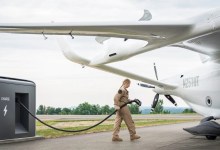Beta Technologies electric aircraft and charger