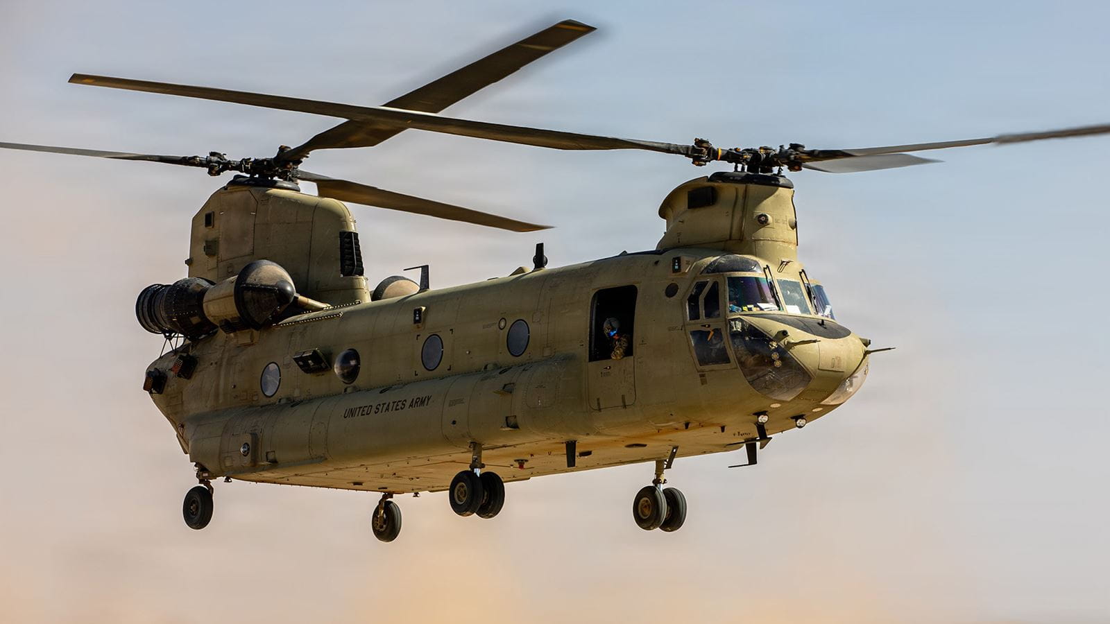 U.S. Army CH-47 Chinook cargo helicopter